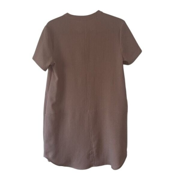 Lush Womens Short Sleeve V-Neck Shift Dress Small Blush Pink - Picture 9 of 10